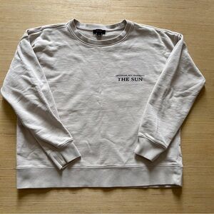 J Crew University Terry Sun Tarot Card Crewneck Sweatshirt Women's Size Small